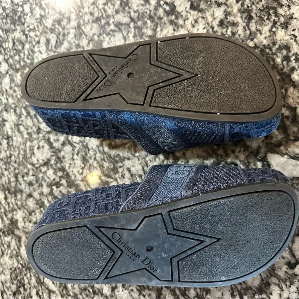 Christian DIOR denim dway platform sandals